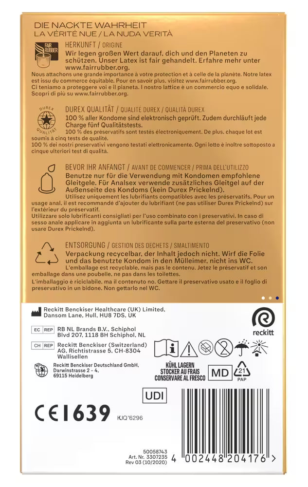 Durex Hautnah Extra Humide