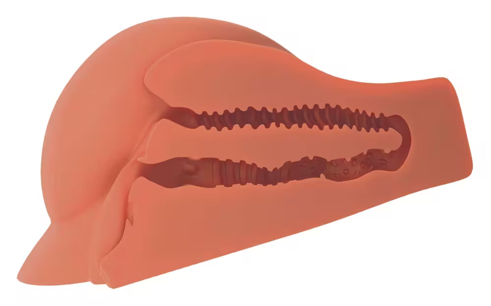 Masturbierender Oberkörper, Doggy-Style