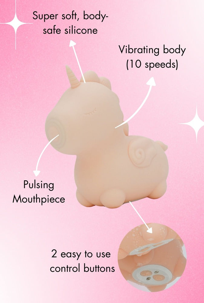 Heart Throb Einhorn-Vibrator