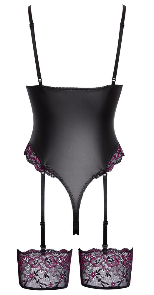 Cottelli Lingerie Strapsbody aus Materialmix