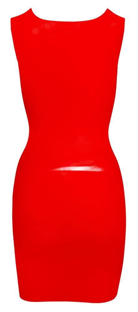LATE X Rotes Latexkleid