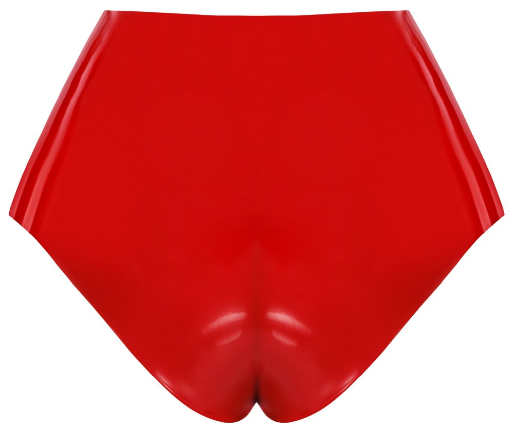 Roter Latexslip mit Dildo LATE X