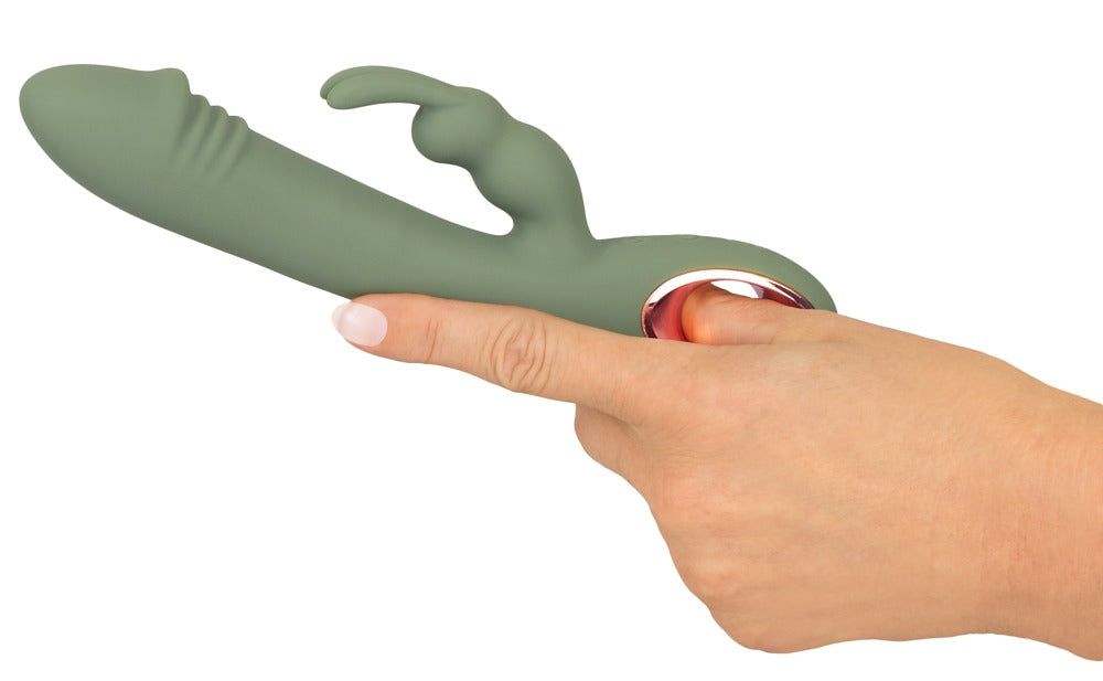 You2Toys Slim Rabbit Olive Doppelvibrator