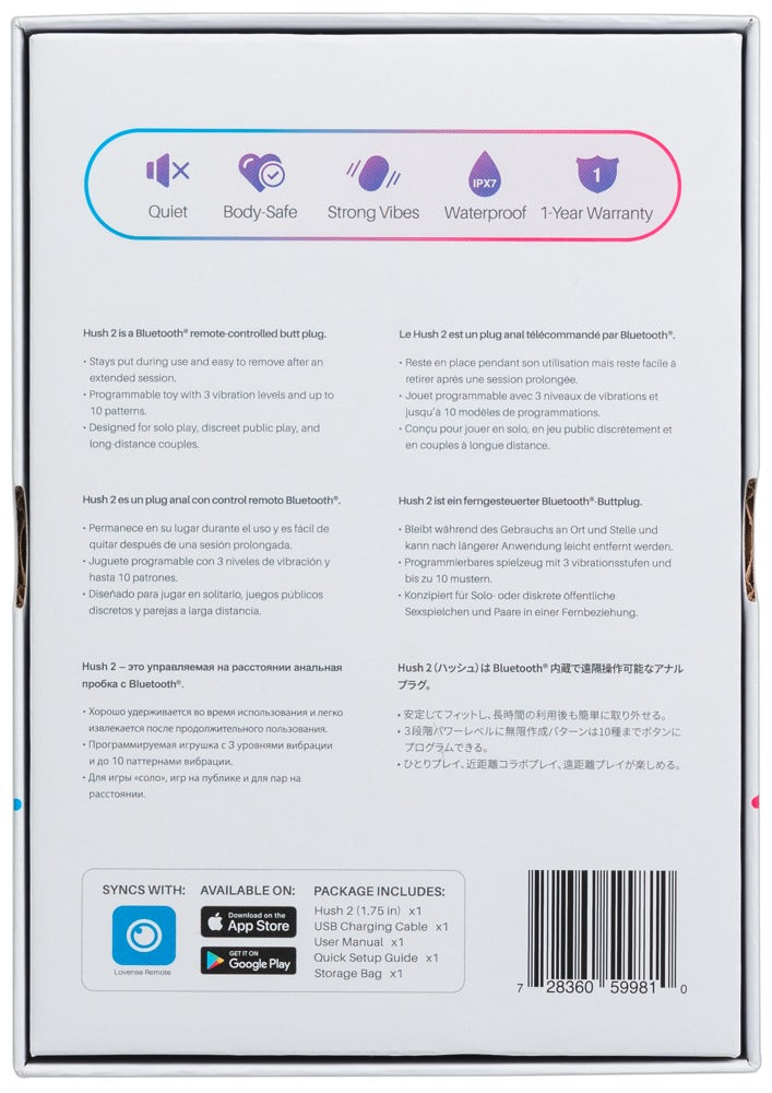 Lovense Hush 2 Analvibrator