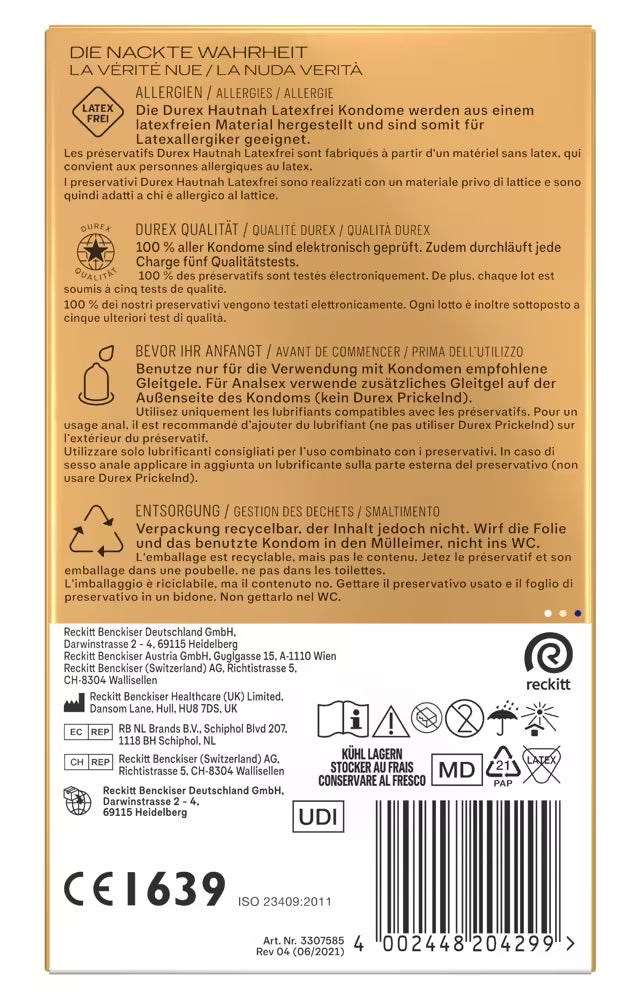 Durex Hautnah Latexfrei