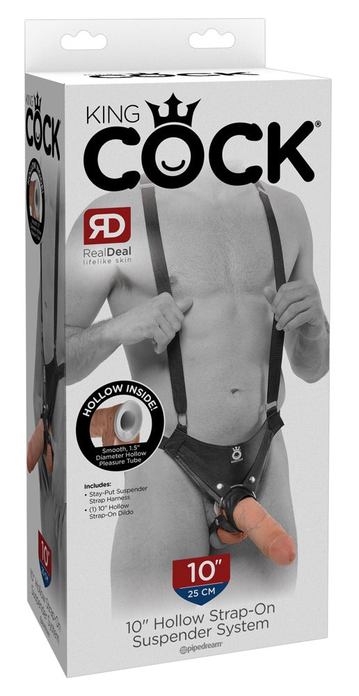 Hohlgeschirr mit Strapsen 25cm King COCK