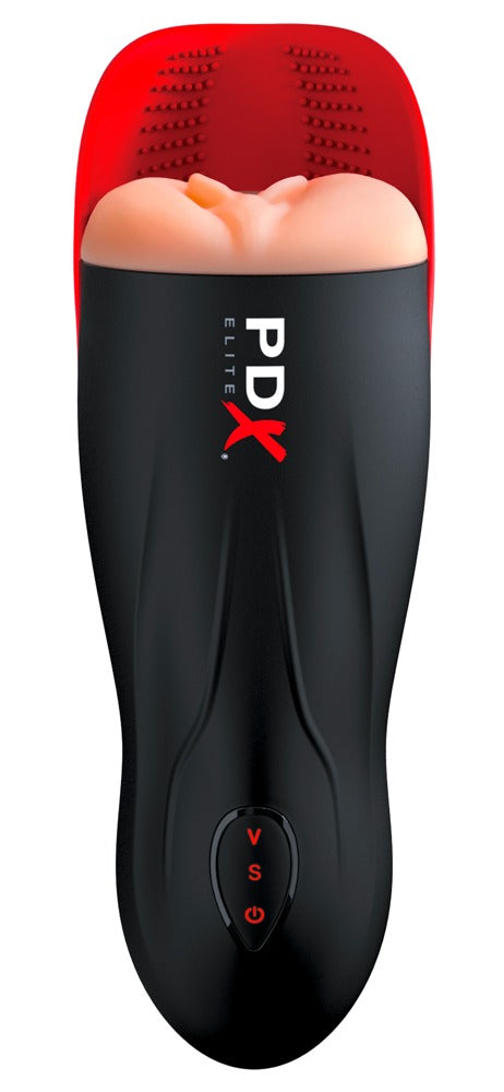 PDX Elite Fuck-O-Matic Masturbator mit Hodenstimulator