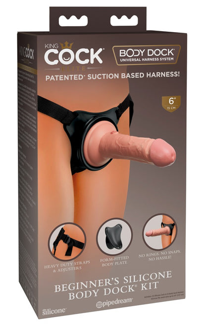 King Cock Elite komplettes Strap-on-Set 17,8 cm