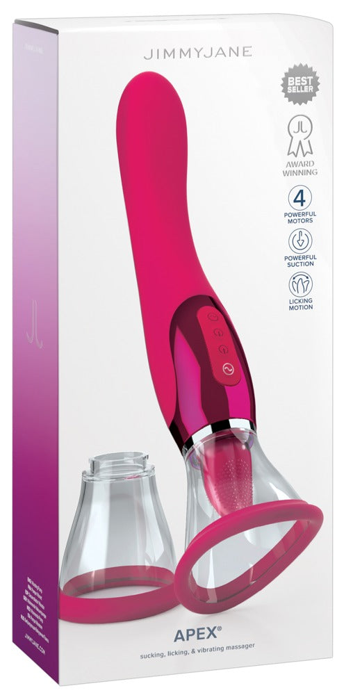 Apex – Vibrierender Zungen- und Saugnapfvibrator (JimmyJane)