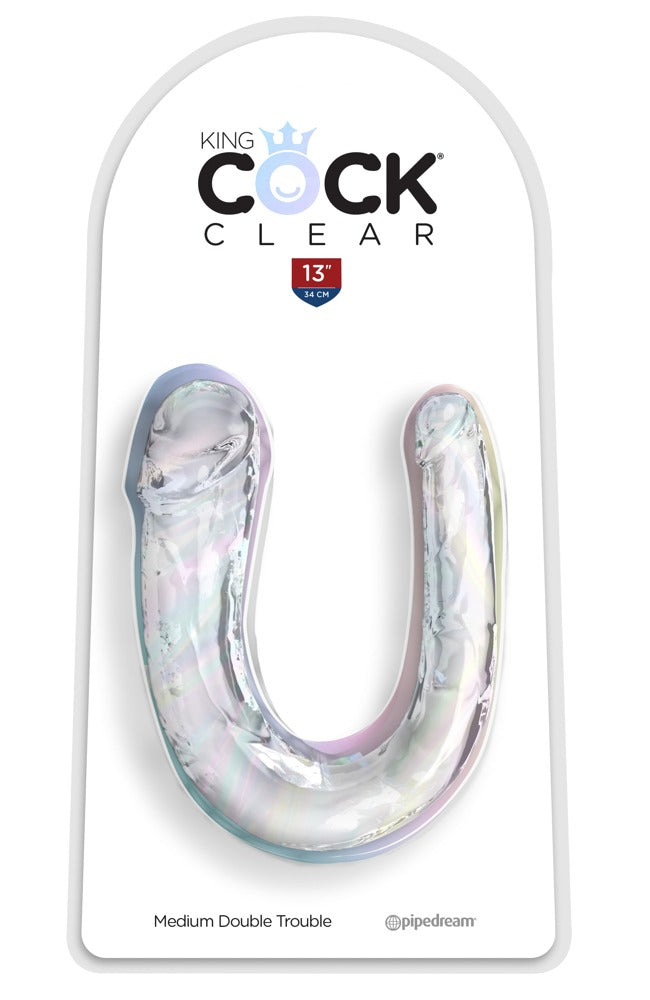 Doppeldildo 33 cm – King Cock Clear