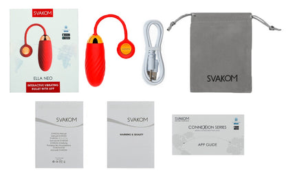 Ella Neo SVAKOM rotes vibrierendes Ei