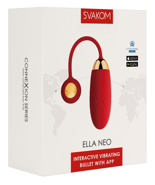 Ella Neo SVAKOM rotes vibrierendes Ei