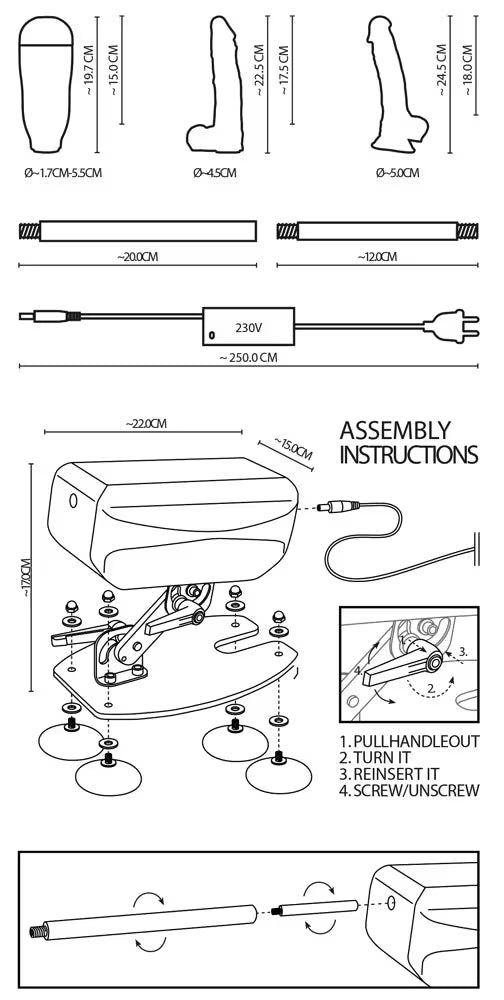 Mini-Elektro-Sexmaschine