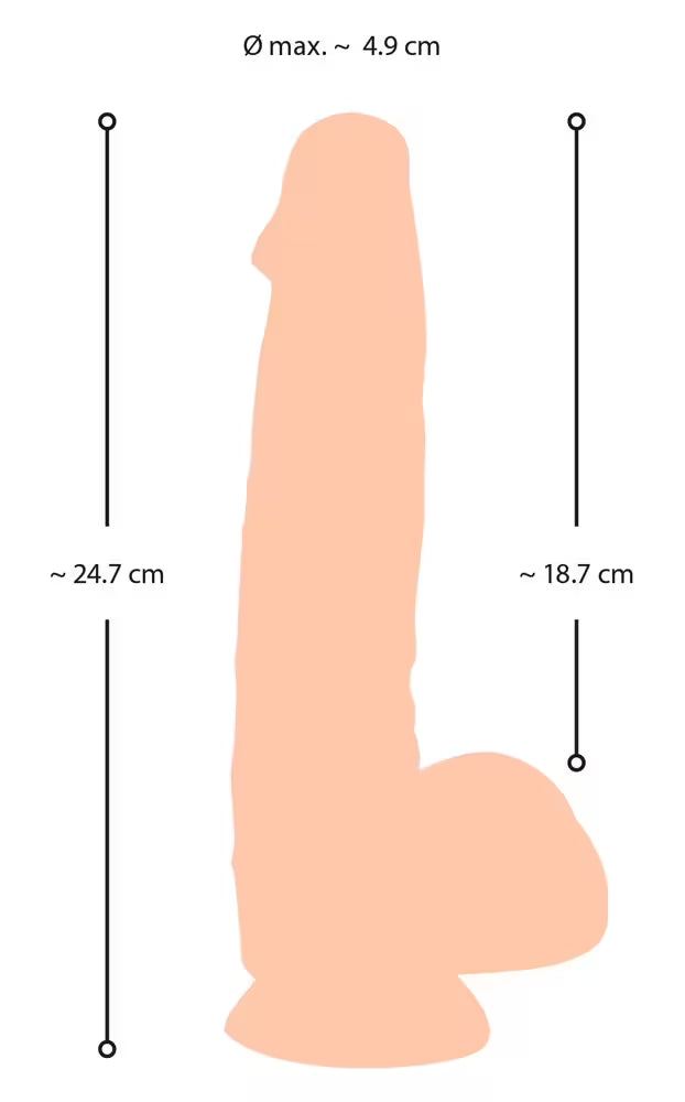 Naturhaut-Dildo (Größe S) 18,7 cm