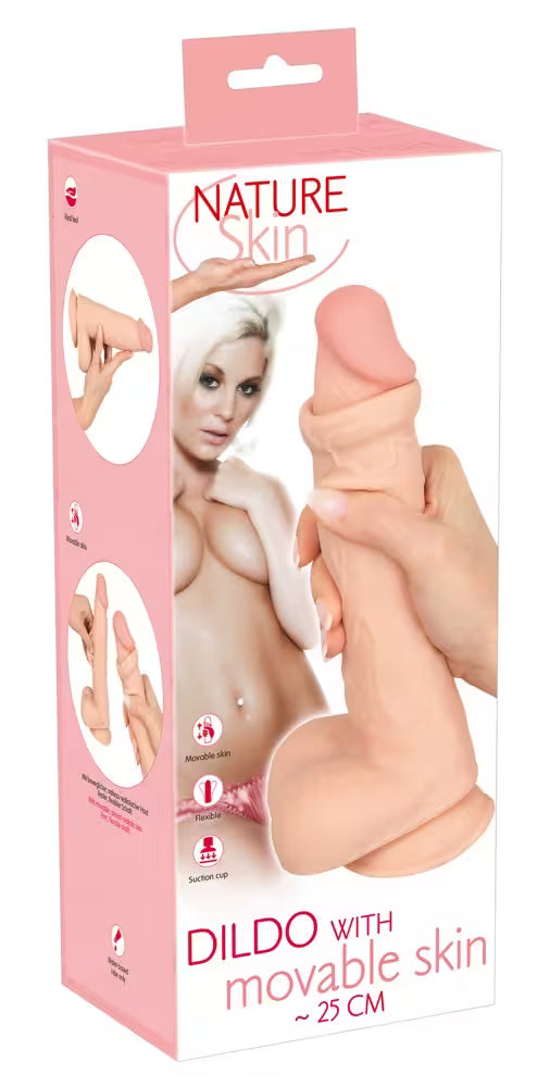 Naturhaut-Dildo (Größe S) 18,7 cm