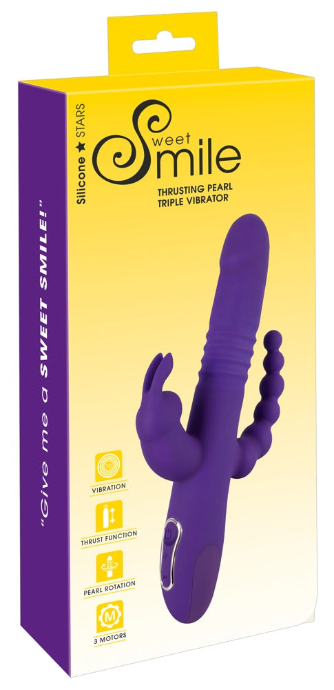 Sweet Smile Dreifach-Vibrator „Thrusting Pearl“