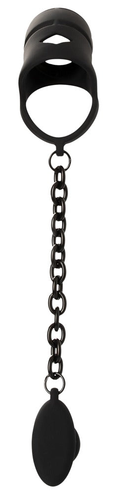 Peniskäfig mit Analplug Black Velvets