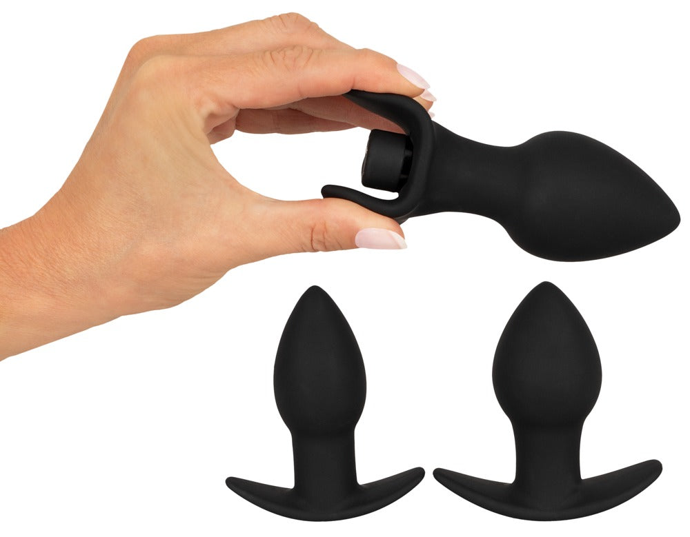 Black Velvets vibrierendes Analplug-Set
