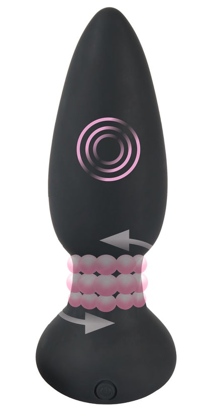 RC Black Velvets Rotierender vibrierender Analplug