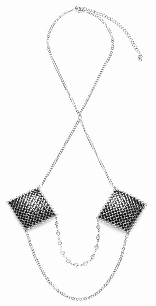 Brustwarzenschmuck aus Silberkette