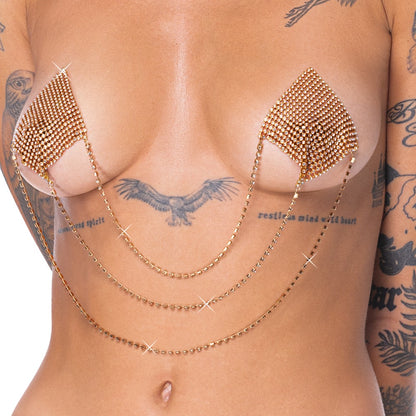 Goldener Brustwarzenschmuck