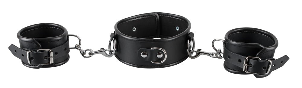 ZADO Lederhalsband und Handschellen