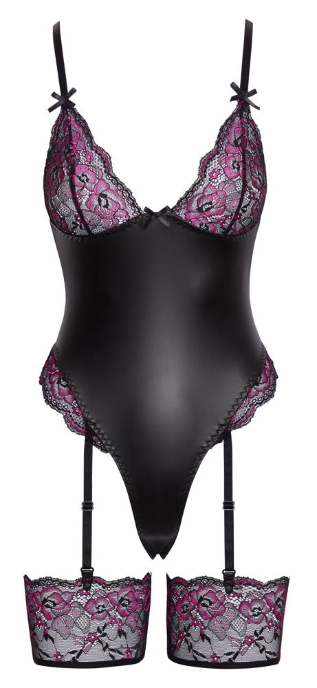 Cottelli Lingerie Strapsbody aus Materialmix