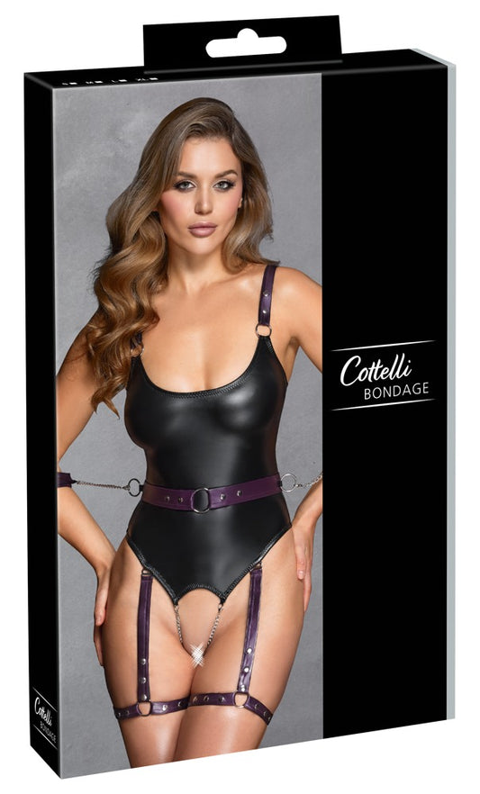 Fesselnder Bondage-Strapsgürtel-Bodysuit Cottelli Bondage