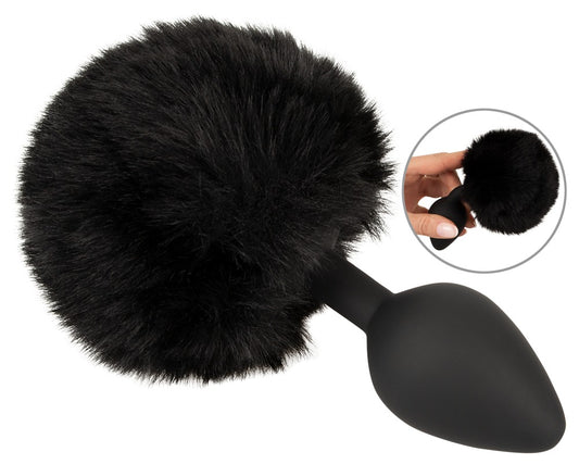 Flauschiger Schwanzplug schwarz M You2Toys