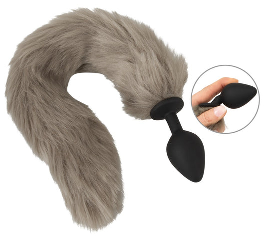 Flauschiger Schwanzplug grau You2Toys