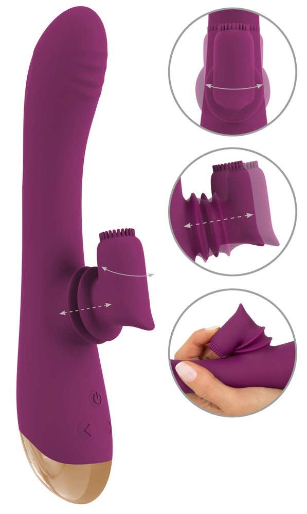 Javida 2-Funktions-Vibrator mit mobilem Klitoris-Teaser