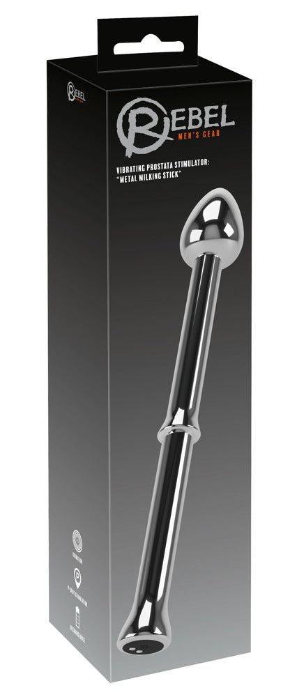 Prostata-Stimulator-Vibrator: Rebel Metal Milking Stick