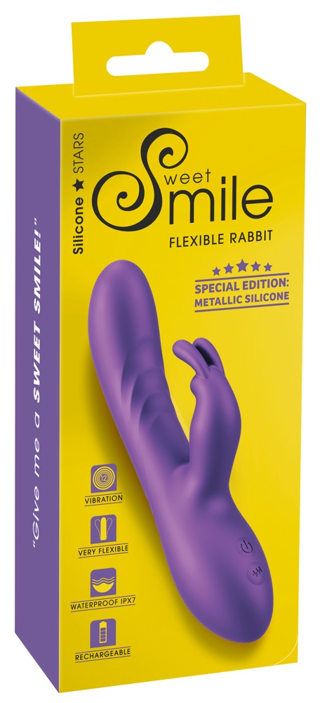 Sweet Smile Flexibler, handlicher Rabbit-Vibrator