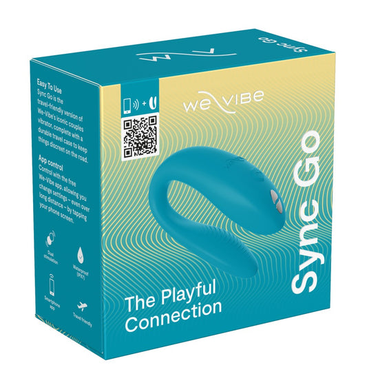 We-Vibe Sync Go Flexibler Paarvibrator in Türkis