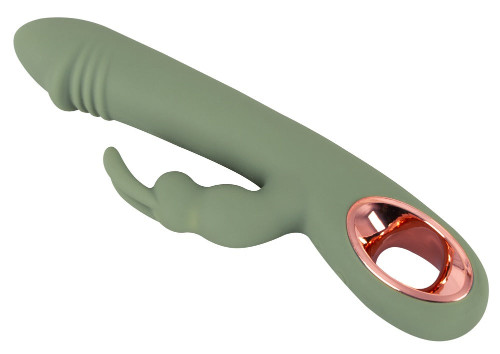 You2Toys Slim Rabbit Olive Doppelvibrator