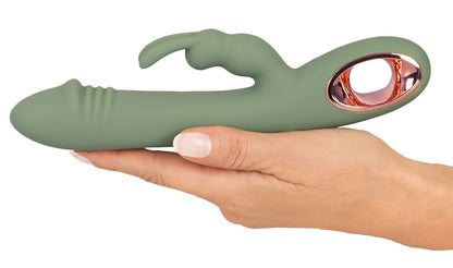 You2Toys Slim Rabbit Olive Doppelvibrator