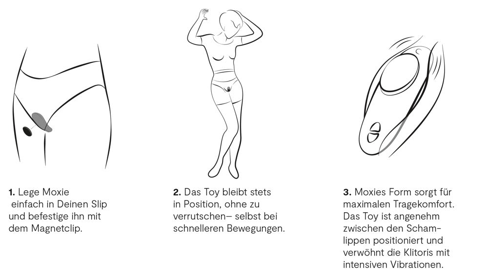 We-Vibe Moxie+ Vibrator in Schwarz